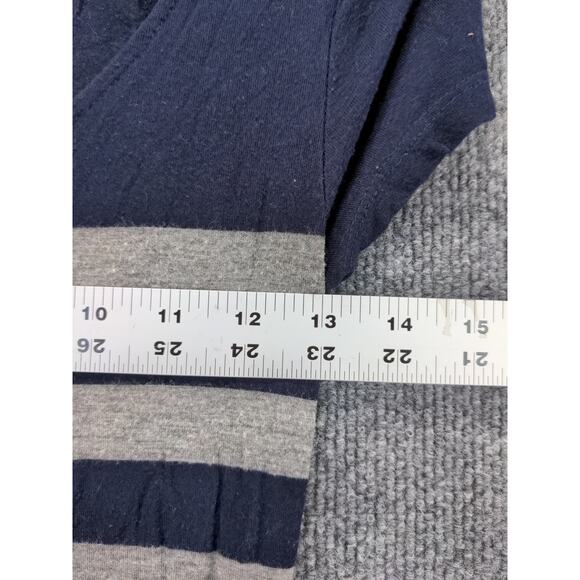 NOBO No Boundaries Short Sleeve Dress Size Small 3-5 Blue Gray Striped - Picture 5 of 11